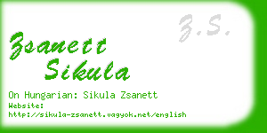 zsanett sikula business card